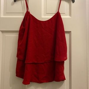 Striking Red Tank Top Size S